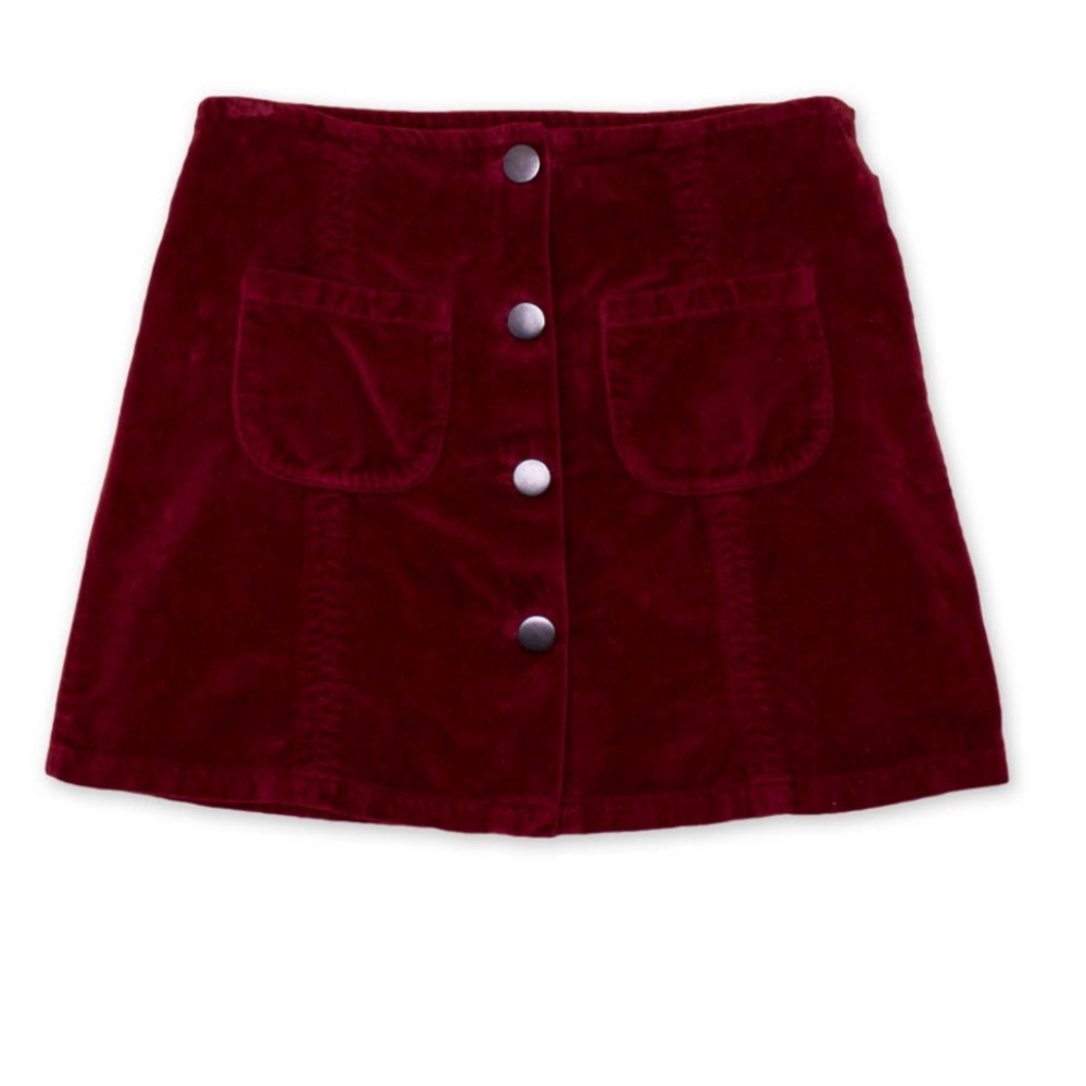 NWT Noe & Zoe Plum Velvet Skirt